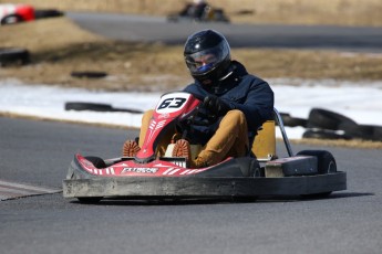 Go kart on ice événement Nicolas Barrette