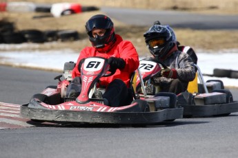 Go kart on ice événement Nicolas Barrette