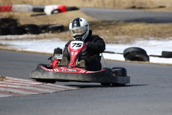 Go kart on ice événement Nicolas Barrette