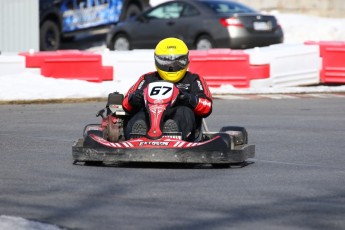 Go kart on ice événement Nicolas Barrette