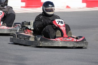 Go kart on ice événement Nicolas Barrette