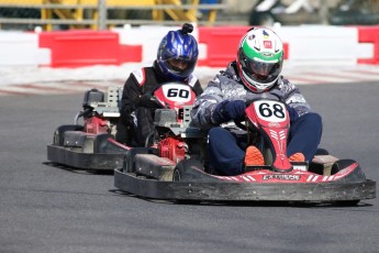 Go kart on ice événement Nicolas Barrette