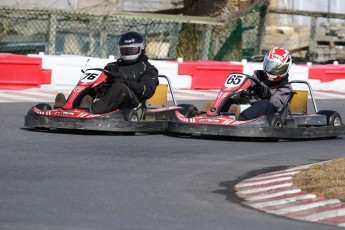 Go kart on ice événement Nicolas Barrette