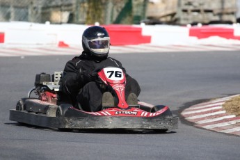 Go kart on ice événement Nicolas Barrette