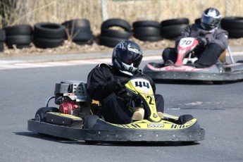 Go kart on ice événement Nicolas Barrette