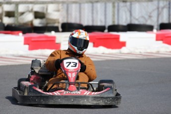 Go kart on ice événement Nicolas Barrette