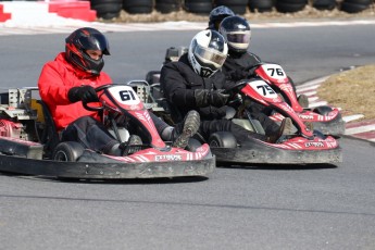 Go kart on ice événement Nicolas Barrette