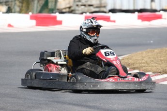 Go kart on ice événement Nicolas Barrette