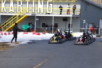 Go kart on ice événement Nicolas Barrette