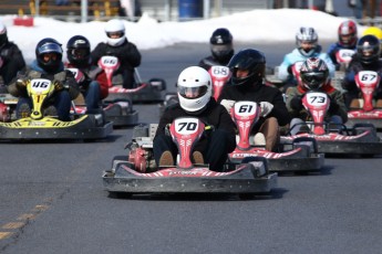 Go kart on ice événement Nicolas Barrette