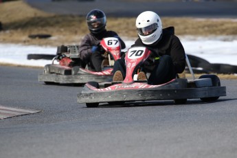 Go kart on ice événement Nicolas Barrette