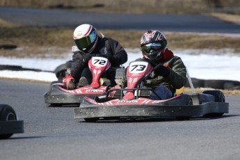 Go kart on ice événement Nicolas Barrette