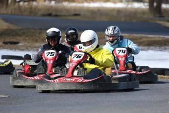 Go kart on ice événement Nicolas Barrette