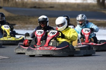 Go kart on ice événement Nicolas Barrette