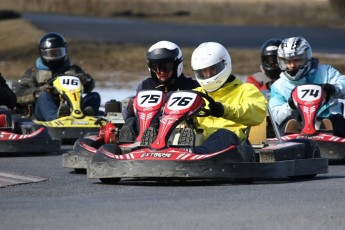 Go kart on ice événement Nicolas Barrette