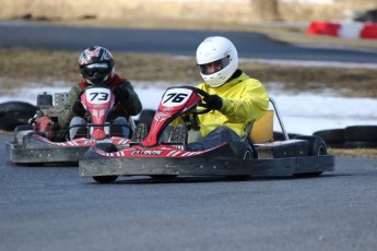 Go kart on ice événement Nicolas Barrette