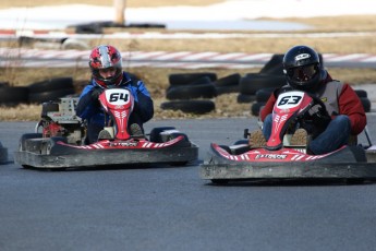 Go kart on ice événement Nicolas Barrette