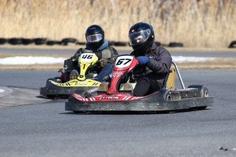 Go kart on ice événement Nicolas Barrette