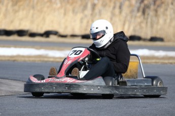 Go kart on ice événement Nicolas Barrette