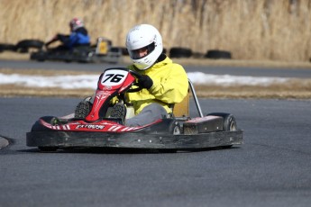 Go kart on ice événement Nicolas Barrette