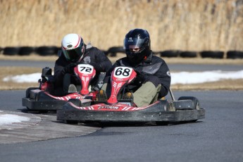 Go kart on ice événement Nicolas Barrette