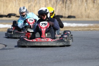 Go kart on ice événement Nicolas Barrette