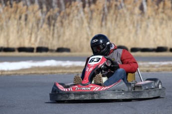 Go kart on ice événement Nicolas Barrette