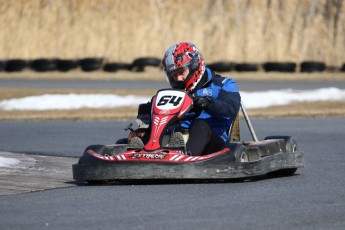 Go kart on ice événement Nicolas Barrette