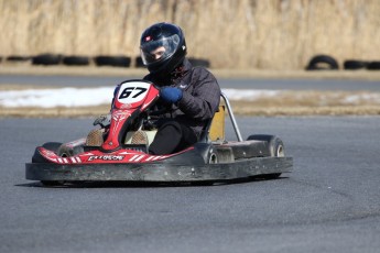 Go kart on ice événement Nicolas Barrette