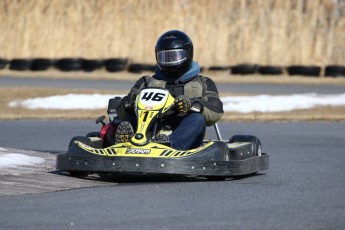 Go kart on ice événement Nicolas Barrette