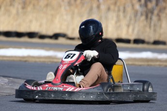 Go kart on ice événement Nicolas Barrette