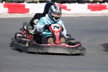 Go kart on ice événement Nicolas Barrette