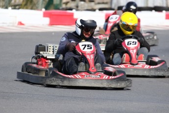 Go kart on ice événement Nicolas Barrette