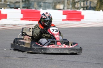 Go kart on ice événement Nicolas Barrette