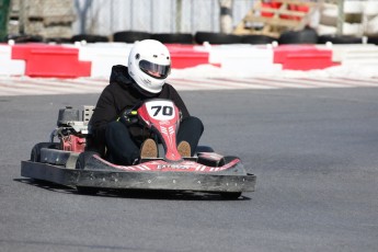 Go kart on ice événement Nicolas Barrette