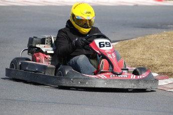 Go kart on ice événement Nicolas Barrette