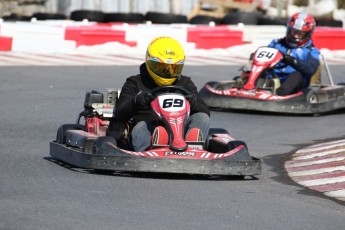 Go kart on ice événement Nicolas Barrette