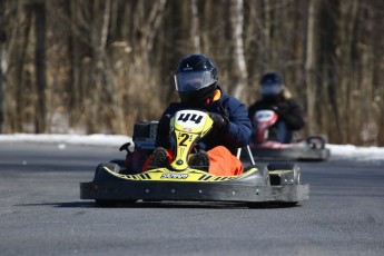 Go kart on ice événement Nicolas Barrette