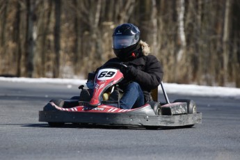 Go kart on ice événement Nicolas Barrette