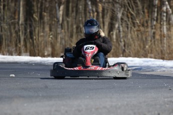 Go kart on ice événement Nicolas Barrette