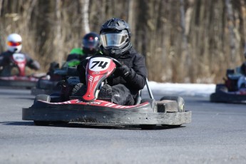 Go kart on ice événement Nicolas Barrette