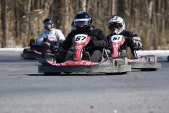 Go kart on ice événement Nicolas Barrette