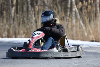 Go kart on ice événement Nicolas Barrette