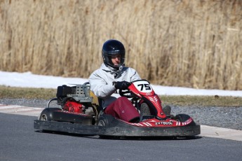 Go kart on ice événement Nicolas Barrette