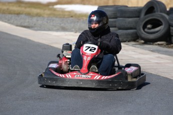 Go kart on ice événement Nicolas Barrette