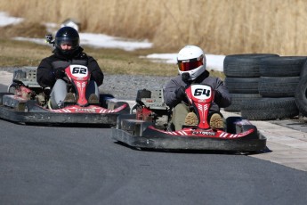 Go kart on ice événement Nicolas Barrette