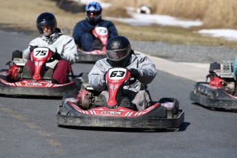 Go kart on ice événement Nicolas Barrette