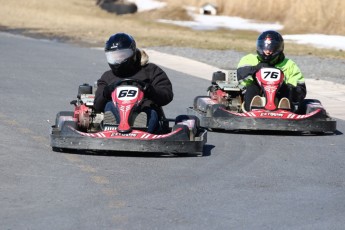 Go kart on ice événement Nicolas Barrette