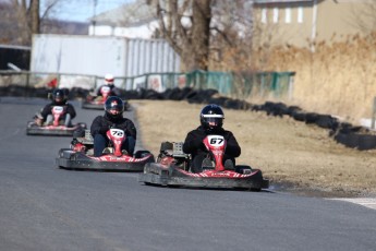 Go kart on ice événement Nicolas Barrette