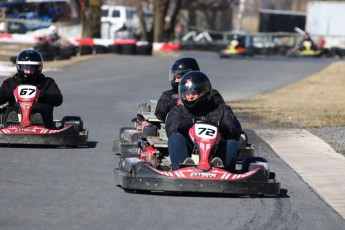 Go kart on ice événement Nicolas Barrette